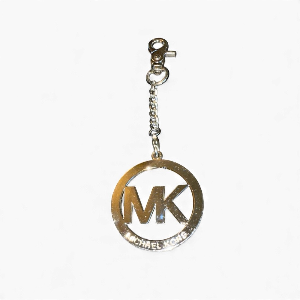 Michael Kors Silver Logo Keychain